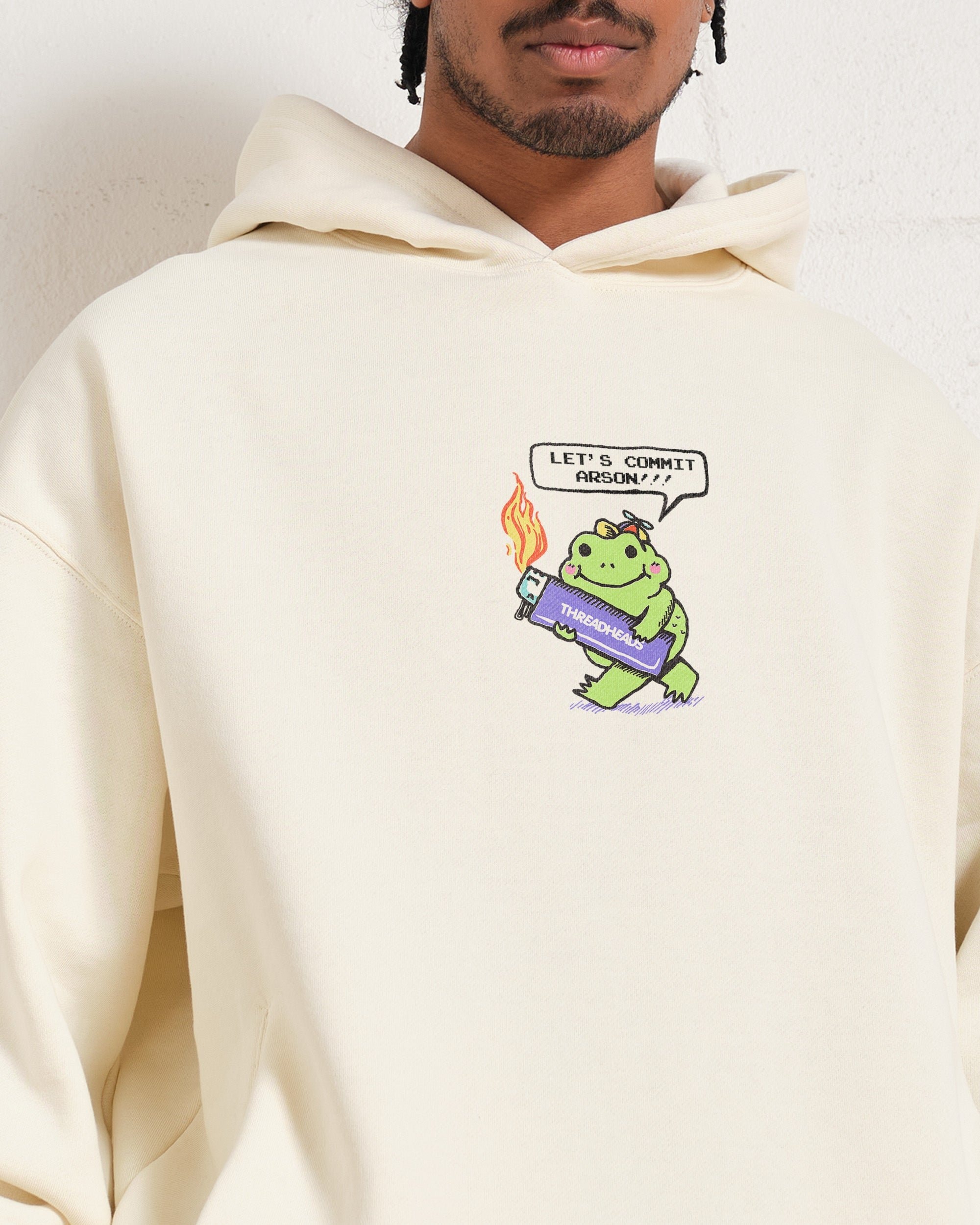 Let's Commit Arson Unisex Graphic Hoodie - 90s Boxy Fit, 340gsm Cotton-Poly Blend