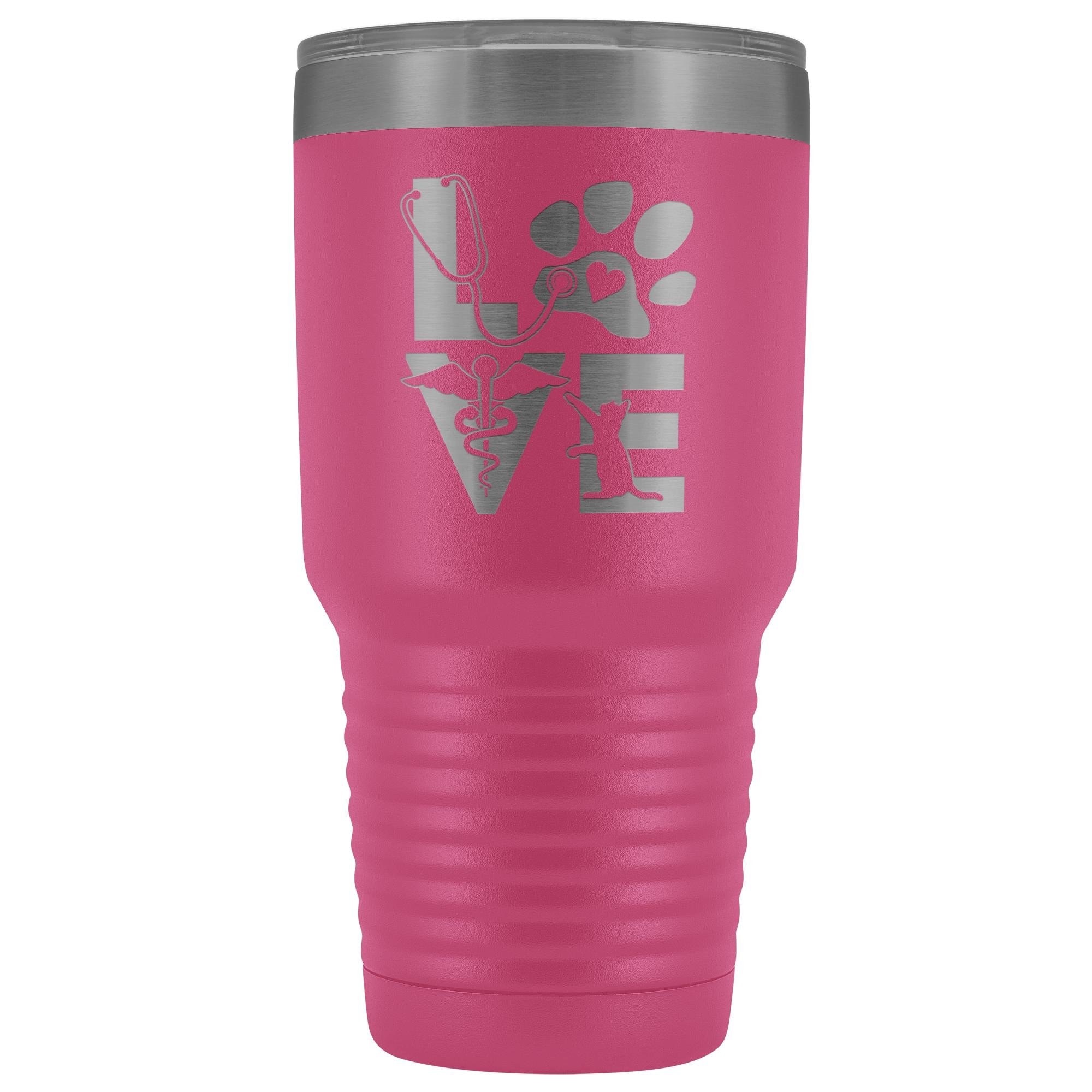 Veterinary Love Cat 30oz Vacuum Tumbler - Polar Camel Insulated Double Wall