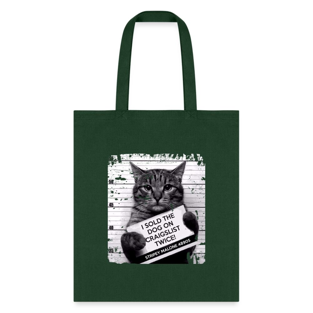 I Sold The Dog On Craigslist Twice! Cotton Canvas Tote Bag - 15.5x14.5 Vet Gift