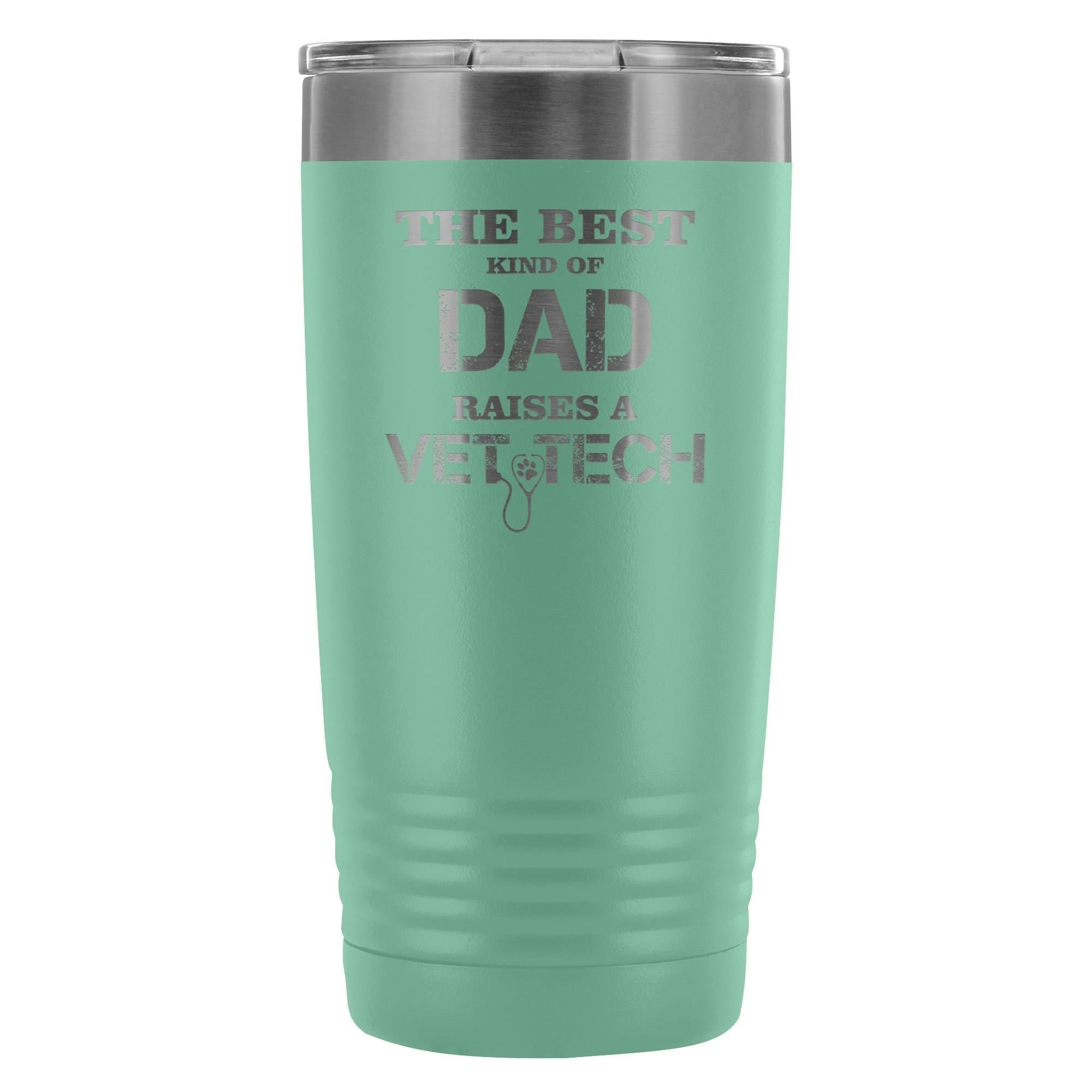 The Best Kind of Dad Raises a Vet Tech 20oz Vacuum Tumbler - Polar Camel