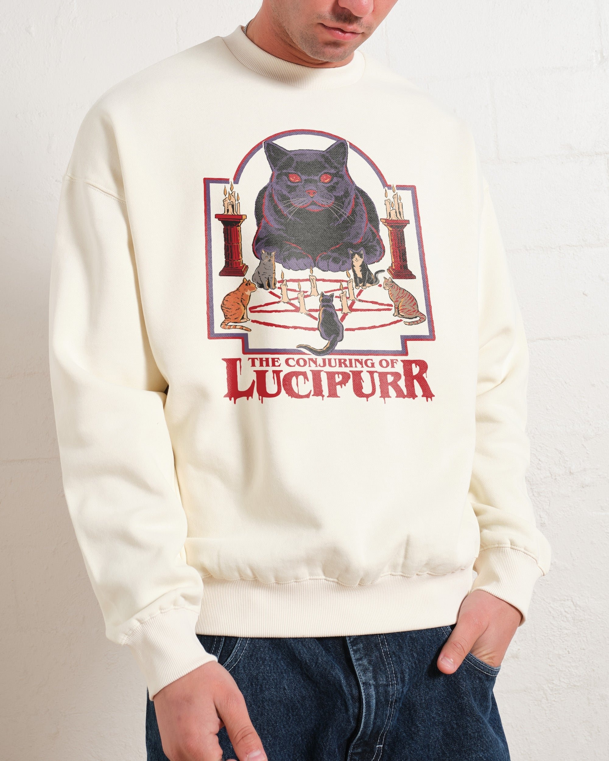 The Conjuring of Lucipurr Graphic Sweatshirt - Unisex Cotton Poly Blend