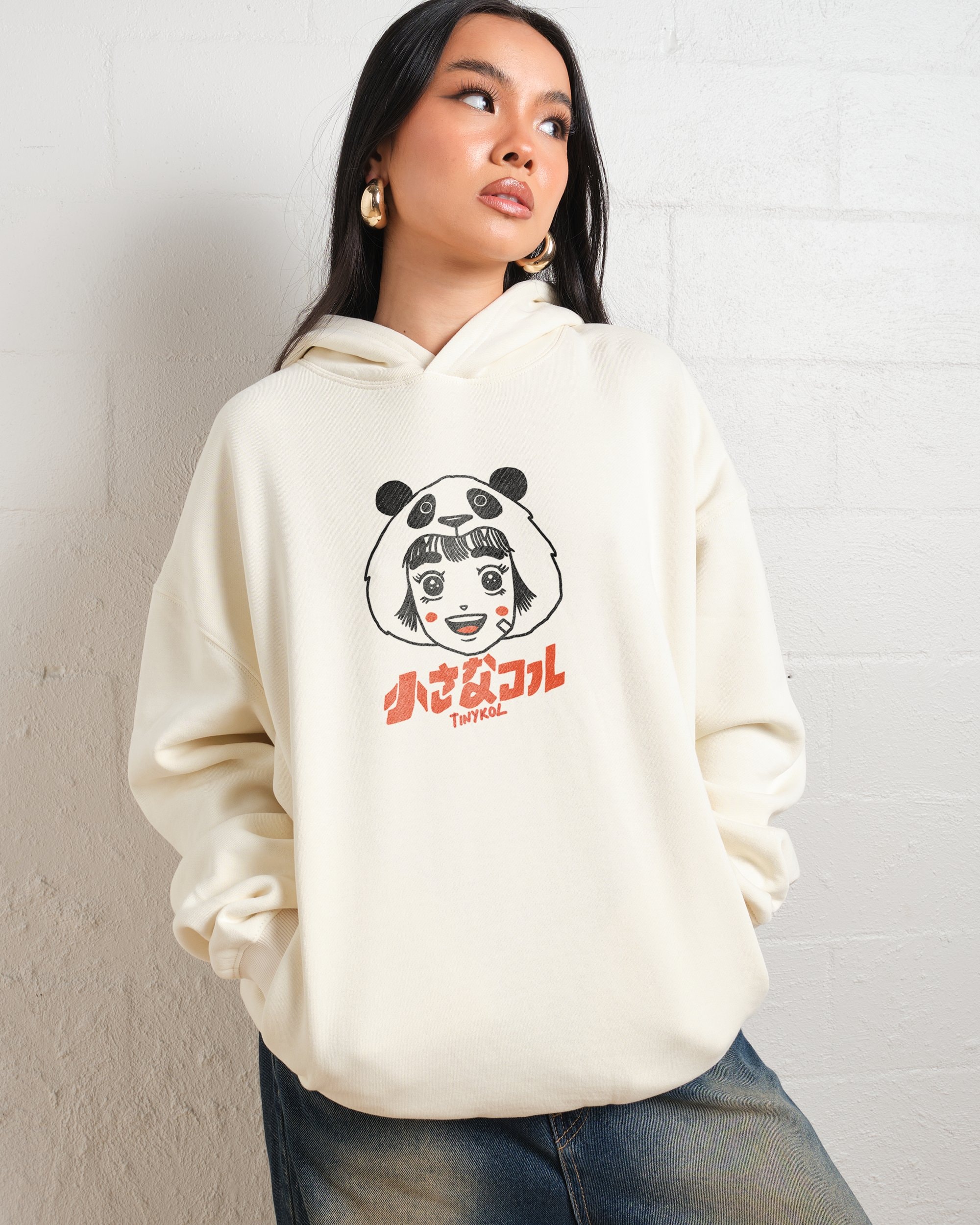 The Panda Hoodie Unisex 90s Boxy Fit 340gsm Cotton-Poly Blend