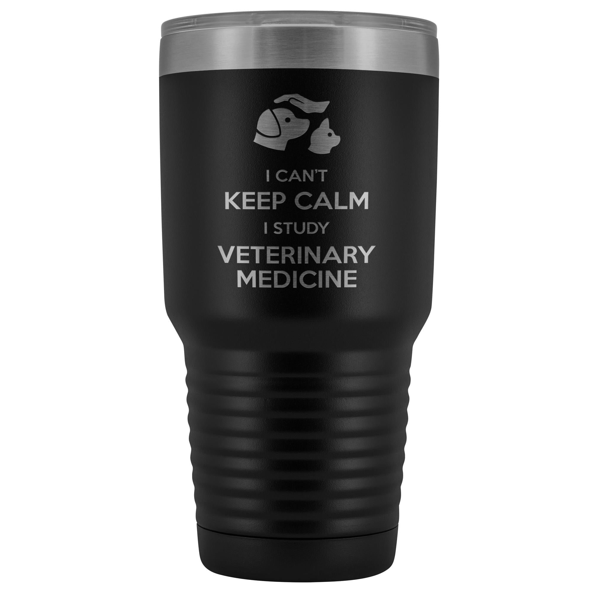 30oz Vacuum Tumbler Vet Student I Can't Keep Calm I Study Veterinary Medicine Polar Camel