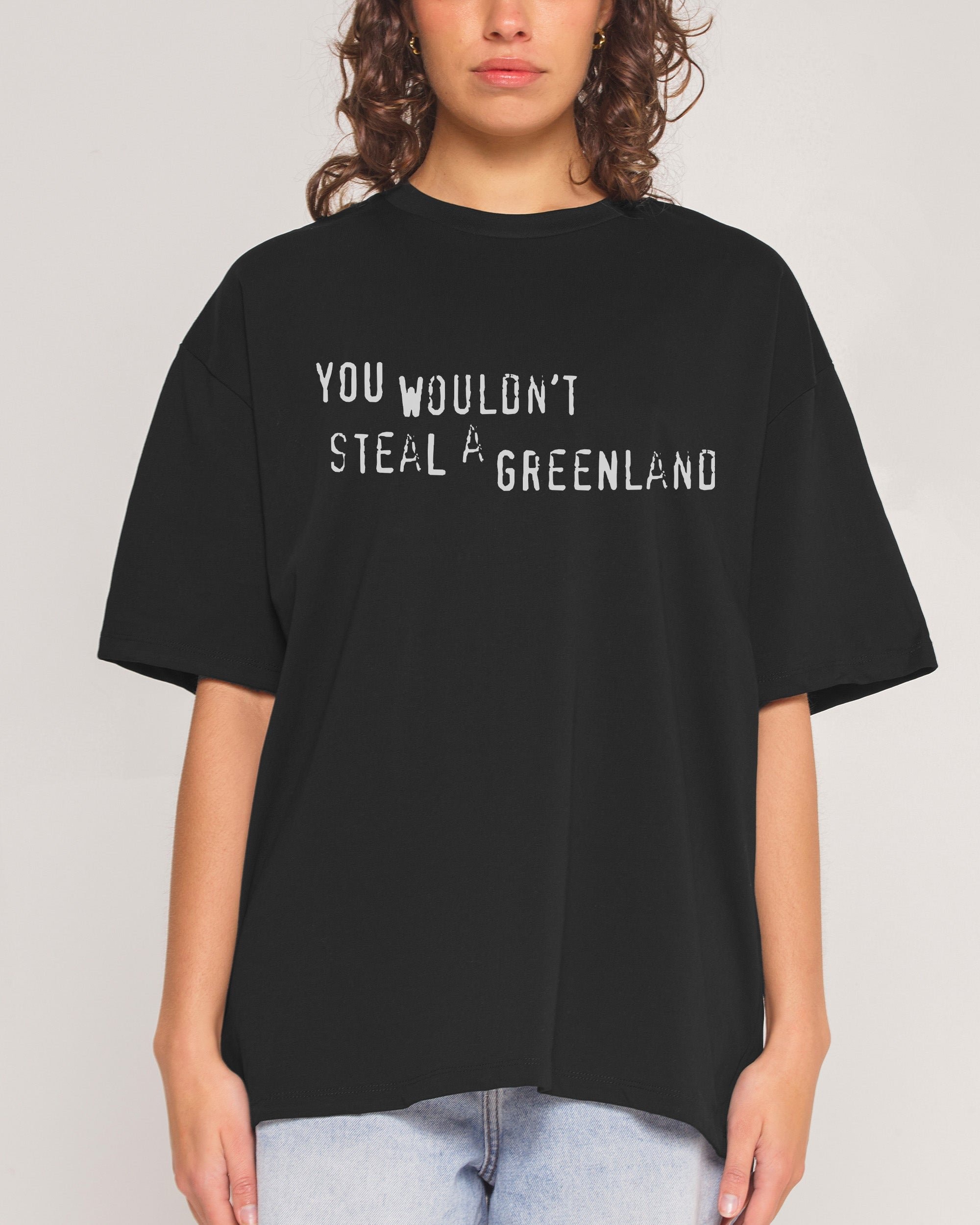 Greenland Oversized Graphic Tee - Threadheads 90s Boxy Fit 100% Combed Cotton