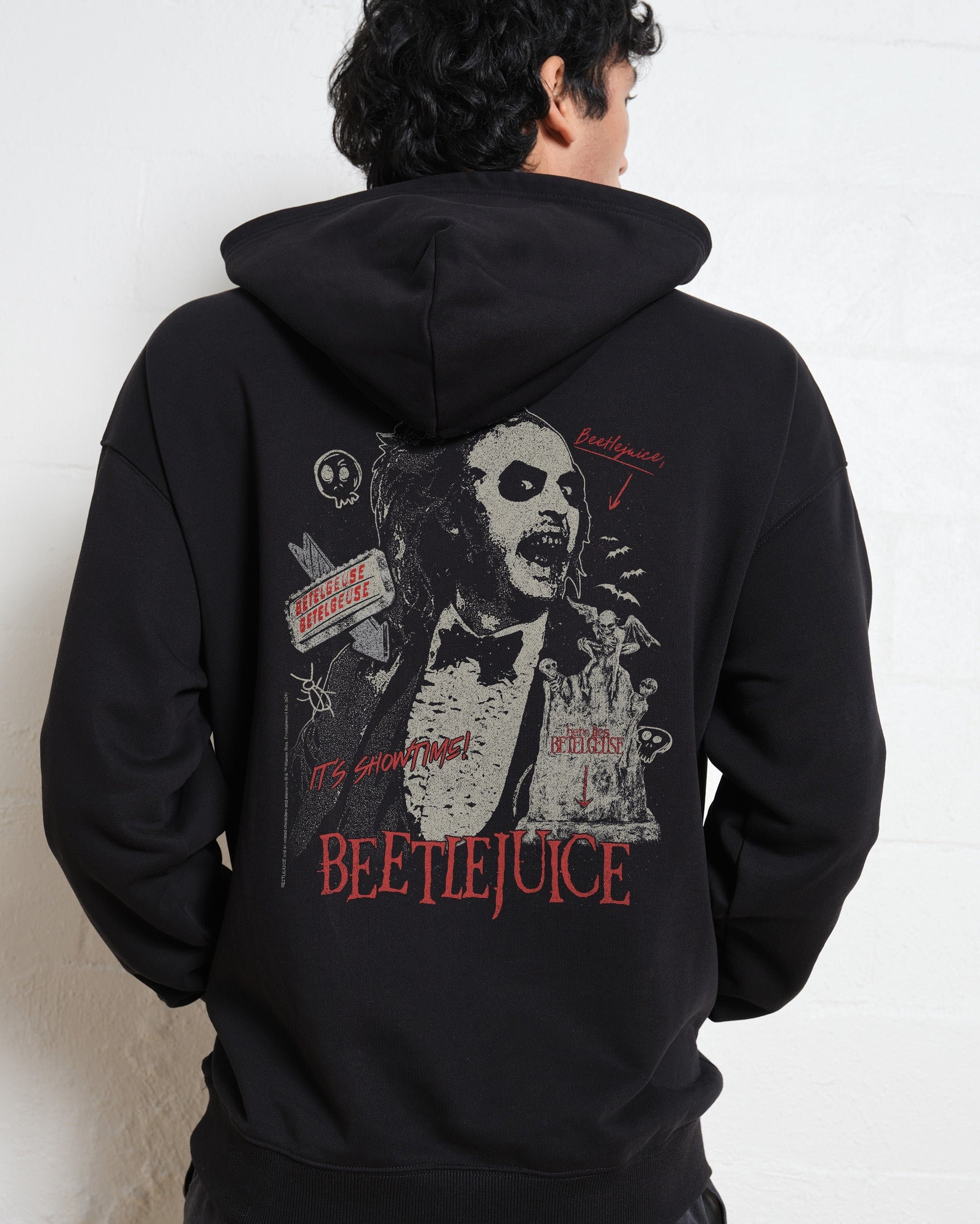Beetlejuice Grave Unisex Hoodie - Premium 90s Boxy Fit Cotton Blend