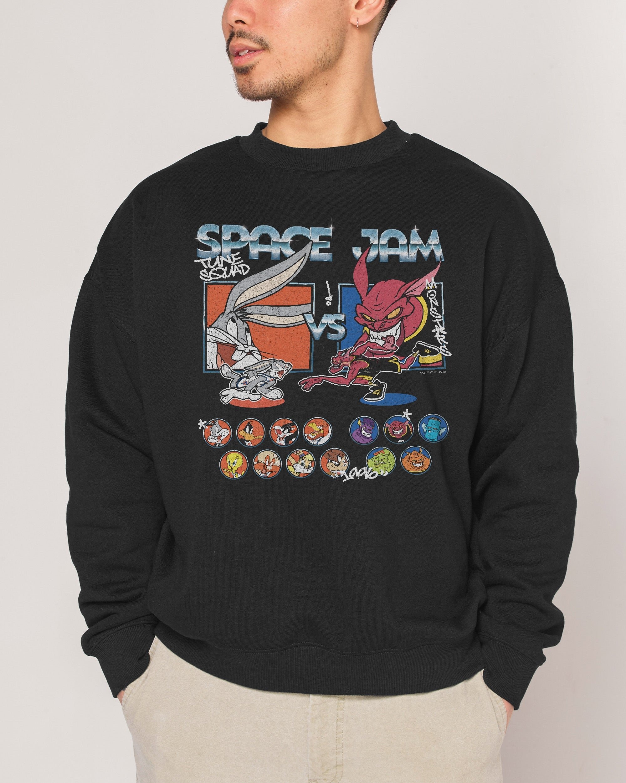 Tune Squad vs Monsters Unisex Sweatshirt - Looney Tunes Premium Graphic Print
