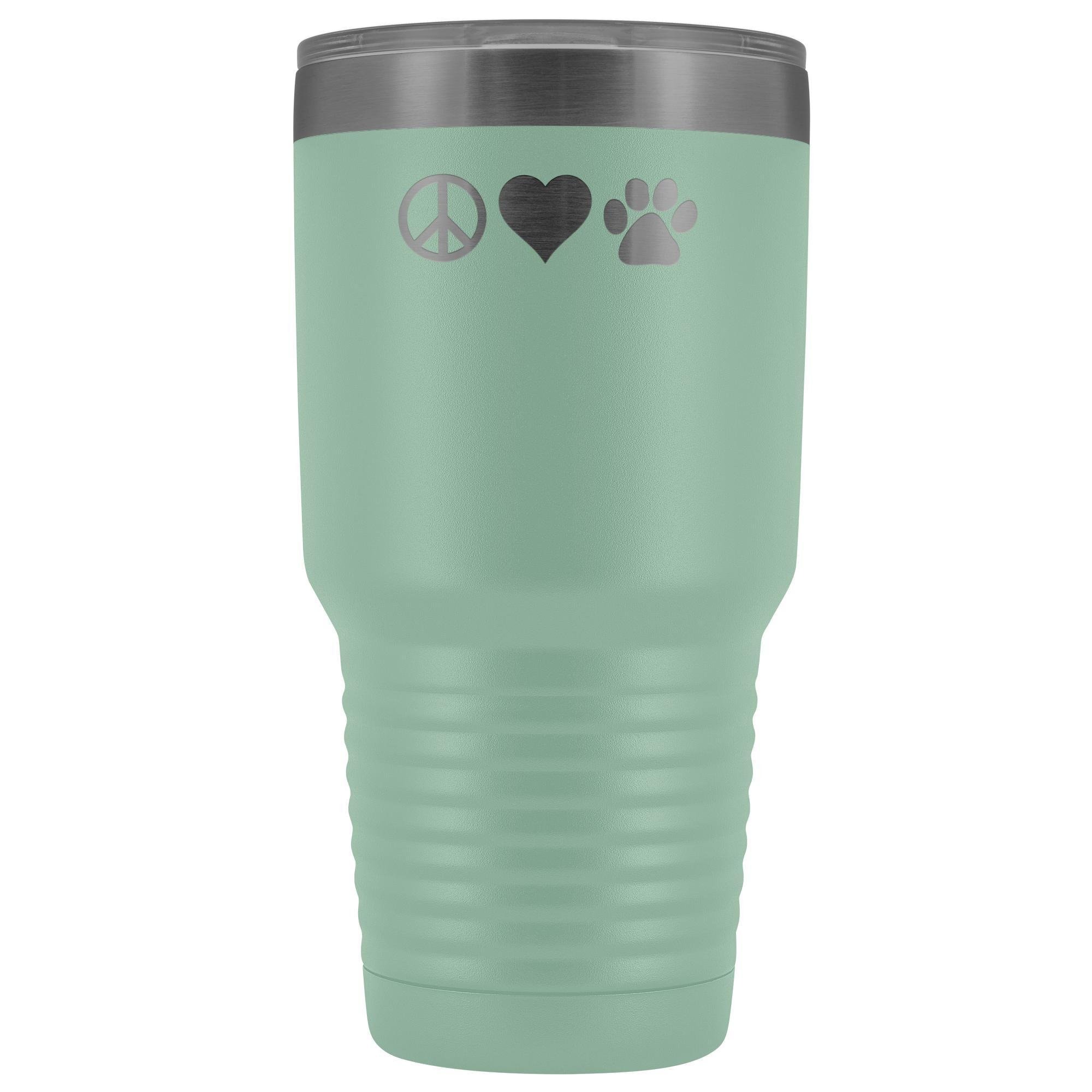 Peace Love Paws 30oz Vacuum Tumbler - Polar Camel Insulated Double Wall
