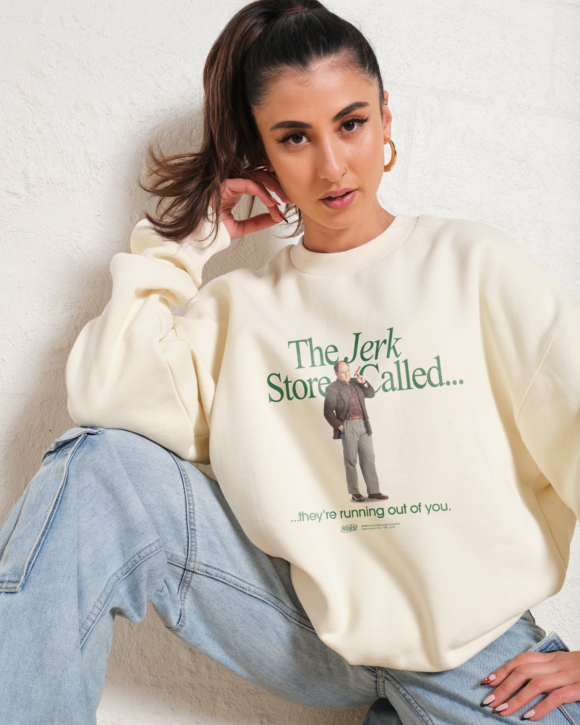 Jerk Store Seinfeld Official Unisex Sweatshirt - 80% Cotton Graphic Print 340gsm