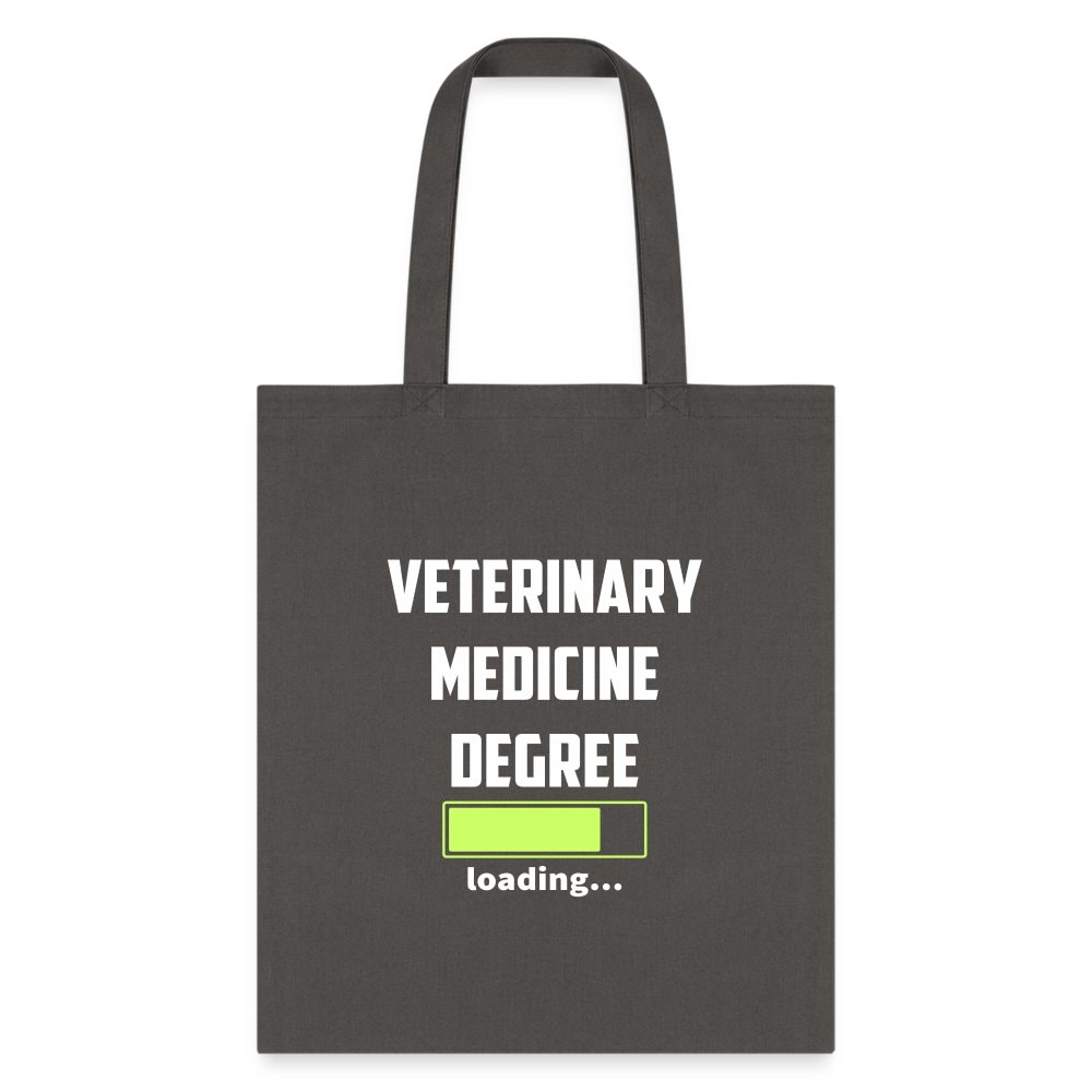 Veterinary Medicine Degree Loading Cotton Tote Bag - Durable Canvas Vet Student Bag