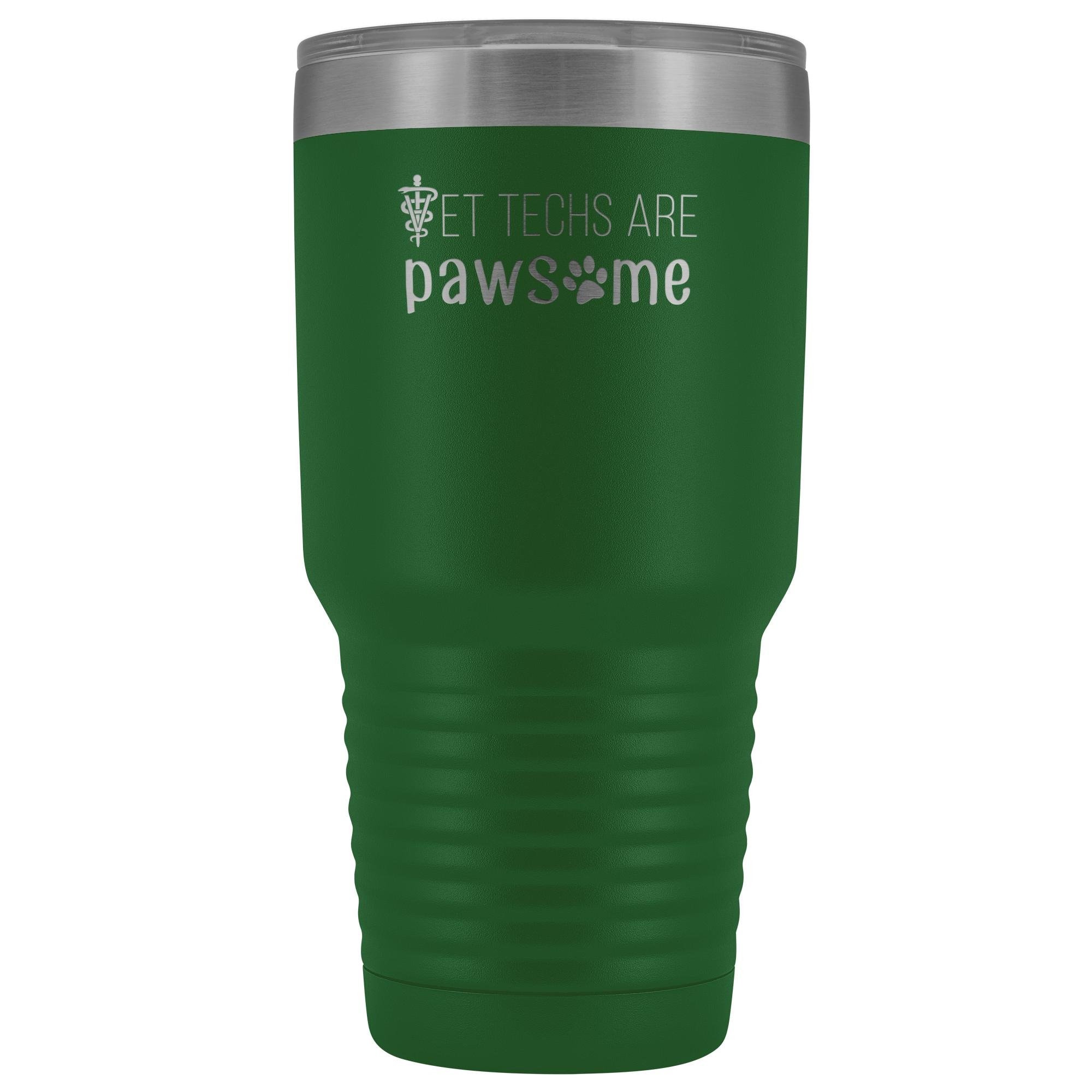 Vet Techs Are Pawsome 30oz Vacuum Insulated Tumbler - Polar Camel Laser Etched