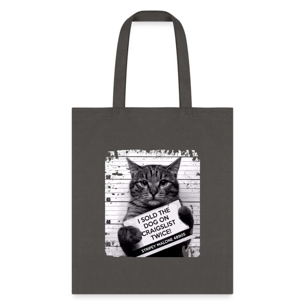 I Sold The Dog On Craigslist Twice! Cotton Canvas Tote Bag - 15.5x14.5 Vet Gift
