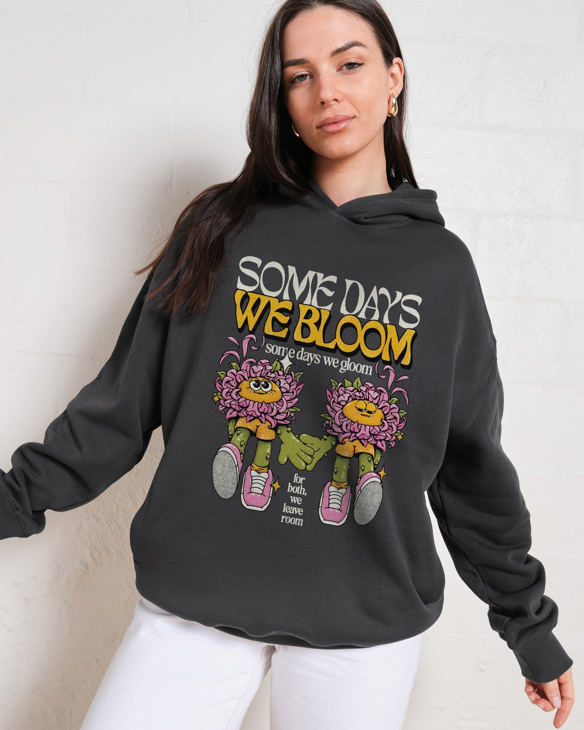 We Bloom Unisex Graphic Hoodie - 90s Boxy Fit, 340gsm Cotton-Poly Blend