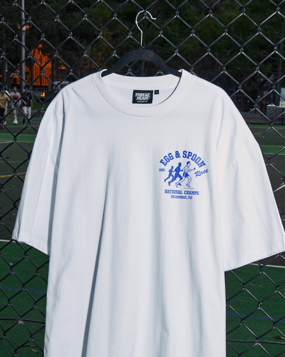 Egg & Spoon Oversized Graphic Tee - Unisex 90s Boxy Fit 100% Combed Cotton