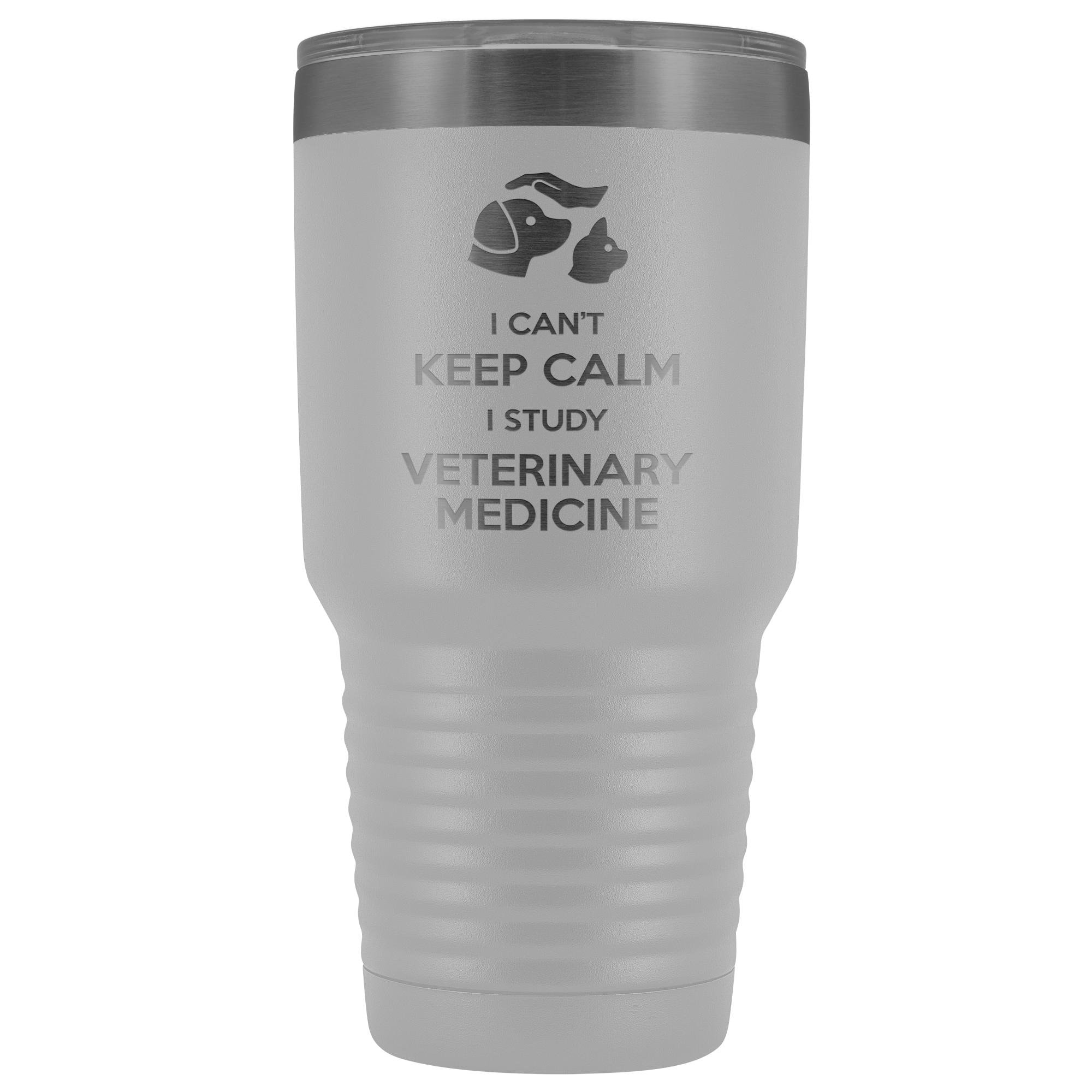 30oz Vacuum Tumbler Vet Student I Can't Keep Calm I Study Veterinary Medicine Polar Camel