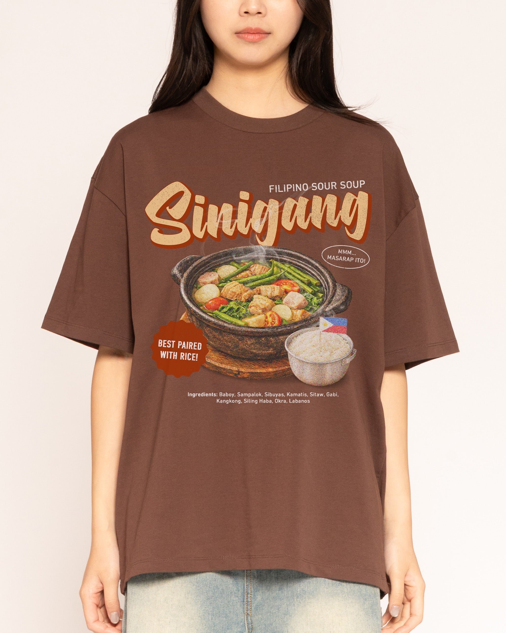 Sinigang Oversized Tee - Threadheads 90s Graphic T-Shirt, Heavyweight 100% Combed Cotton, Unisex