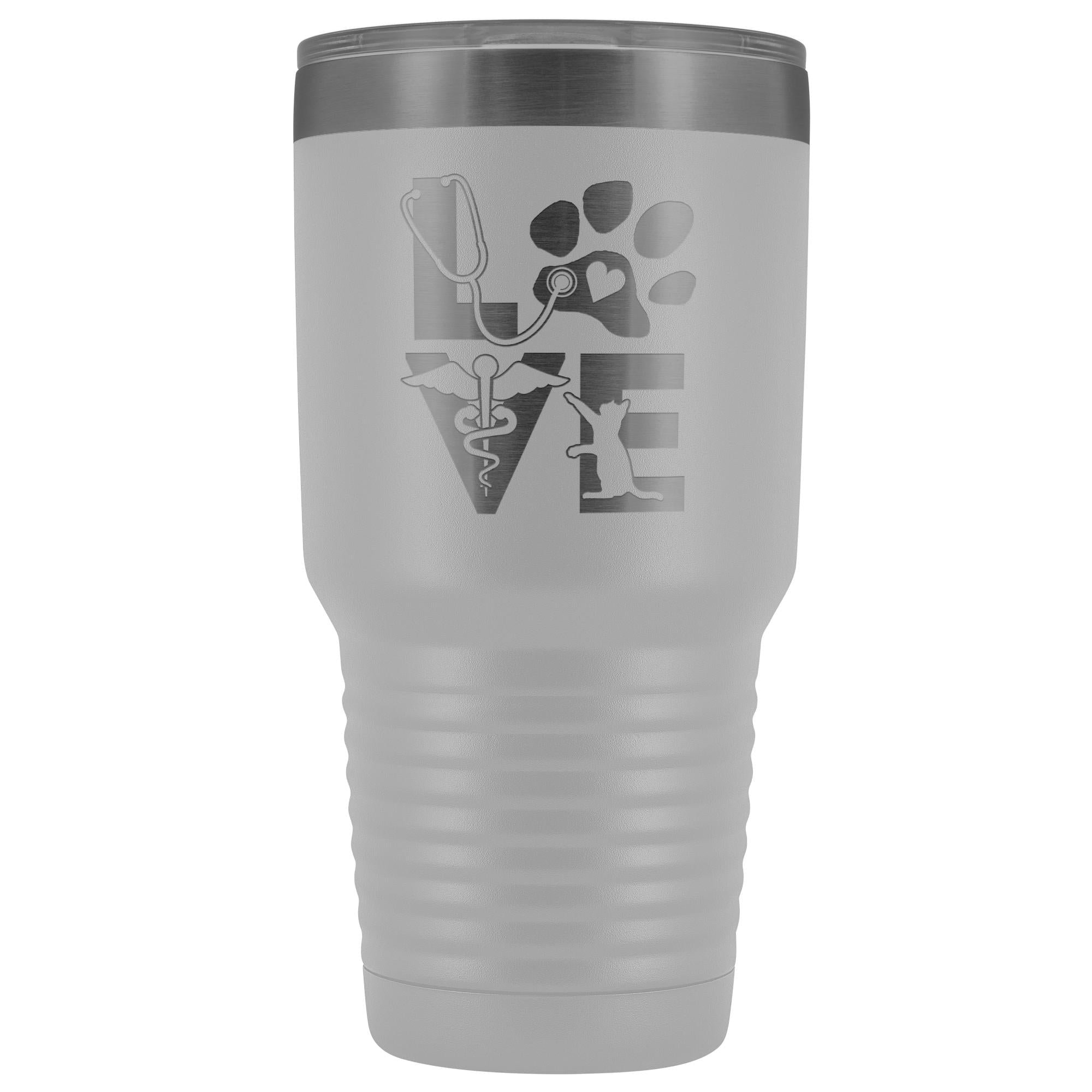 Veterinary Love Cat 30oz Vacuum Tumbler - Polar Camel Insulated Double Wall