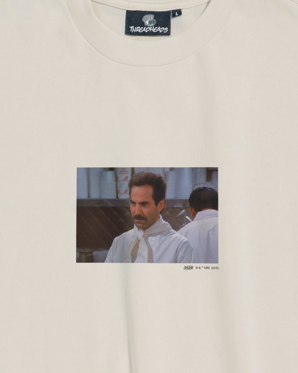 No Soup Oversized Graphic Tee - Seinfeld Collab Unisex 90s Boxy Fit 100% Combed Cotton