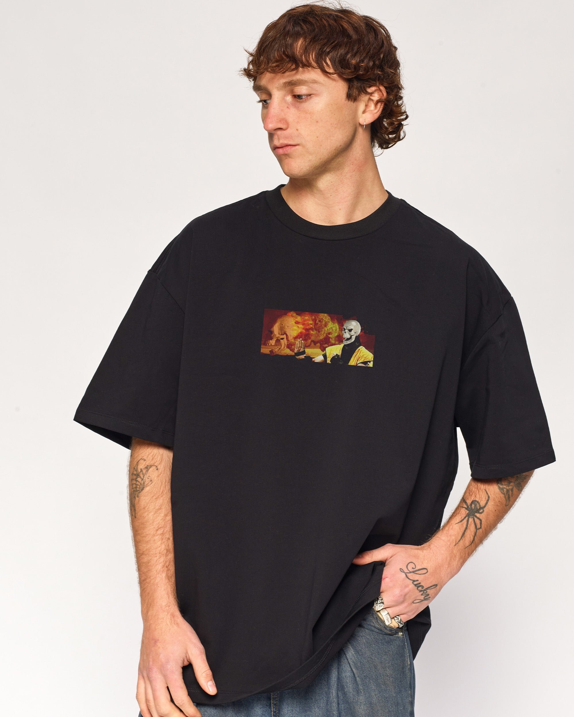 Mortal Kombat Banner Oversized Graphic Tee - Unisex 100% Combed Cotton Heavyweight