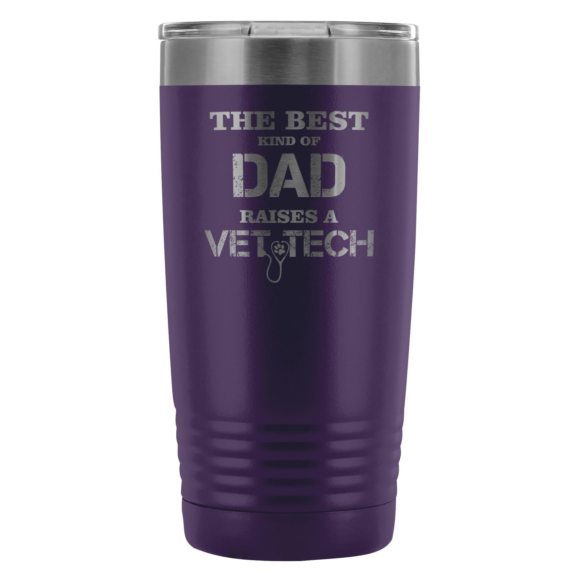 The Best Kind of Dad Raises a Vet Tech 20oz Vacuum Tumbler - Polar Camel
