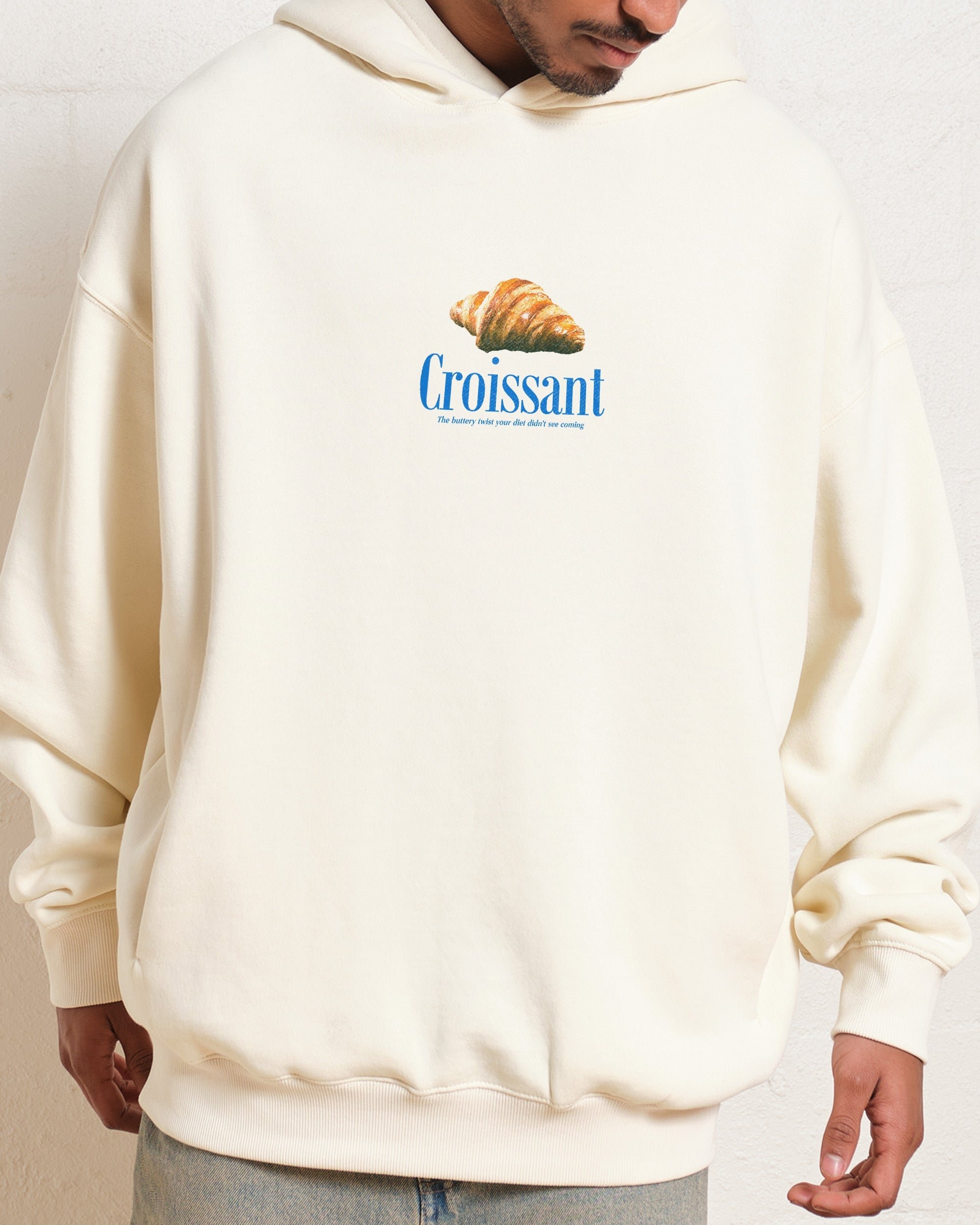 Le Croissant Hoodie - Unisex 90s Boxy Fit, 340gsm Cotton-Poly Blend